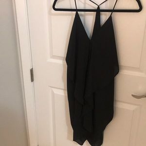 Ruffle Front Racerback Dress